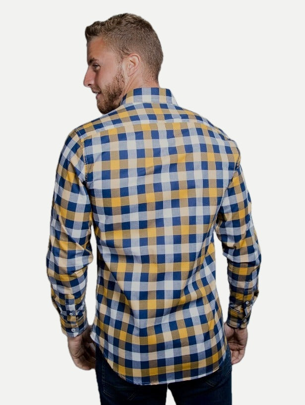 Cuadros Amarillo y Marino